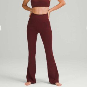 NWT Lululemon Groove Pant Red Merlot Flare Super High Rise Size 6